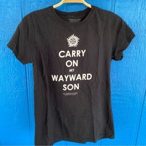 Supernatural Join the Hunt Carry On My Wayward Son Size 2XL Womens Shirt